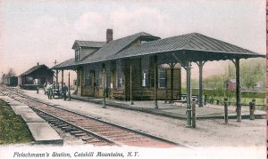 In the background, you see the old freight house, which is all that remains today. The fancy passenger depot is gone.